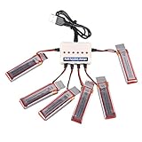 YouCute 6pcs 500mAh Battery and 1to6 Charger for Udi Peregrine U28W Kestrel U28-1 WIFI FPV Udi RC quadcopter drone spare parts