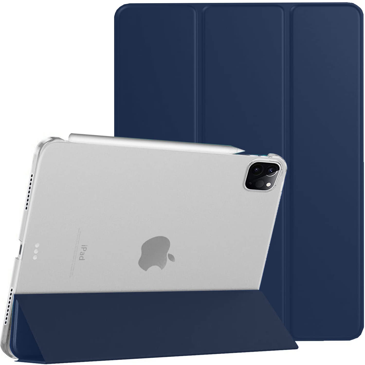 DuraSafe Cases for iPad Pro 12.9 inch 6th 5th 4th Gen Case A2436 MHNF3B/A MHNG3B/A MNXR3B/A MNXT3B/A A2378 MHNF3B/A MHNG3B/A A2229 MY2H2B/A MY2J2B/A A2461 MHNH3B/A MHNJ3B/A - Navy Blue