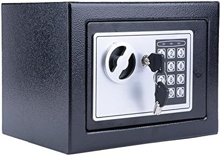 Opino Security Box, Digital Home Safe Box,Wall Floor Electronic Lock Boxes for Money,Jewelry, Includes Keys