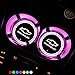 LED Car Cup Holder Lights 7 Colors Changing USB Charging Mat Auto Sport Luminescent Cup Pad LED Interior Atmosphere Lamp 2pcs for Chevrolet
