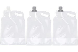 TEHAUX 3pcs Foldable Outdoor Water Bags 2l Portable Collapsible Water Containers for Camping and Hiking