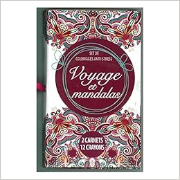 Amazon Fr Coffret Voyage Et Mandalas 2 Carnets 12 Crayons Sdp Le Livre Club Livres