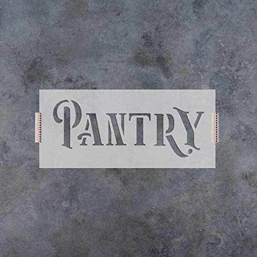 Rustic Pantry Stencil Template for Walls and Crafts - Reusable Stencils for Painting in Small & Large Sizes - Thumbnail 2