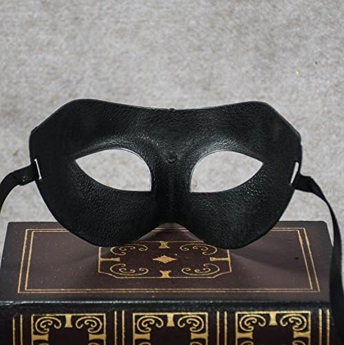 Veewon Roman Greek Mens Venetian Masks Masquerade Mask Halloween Costume Dress Ball Party Decoration Supplies (Golden+Black) - Image 5
