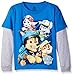 Paw Patrol Boys' Marshall, Zuma, Chase, Rubble Long Sleeve Two-Fer Tee