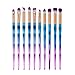 Eye Brush Set Unicorn,Molie Eyeliner Eyeshadow Blending Brush Makeup Tools Cosmetic Brushes Kit 10 PCS