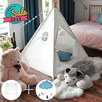 MIKA BABY Play Tent Teepee Tent for Kids Pop Up Foldable Playhouse Toy for Toddler with a Carrying Bag for Indoor & Outdoor