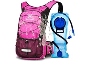 Mothybot Hydration Pack, Insulated Hydration Backpack with 2L BPA Free Water Bladder and Storage, Hiking Backpack for Men, Women, Kids for Running, Cycling, Camping - Keep Liquid Cool up to 5 Hours