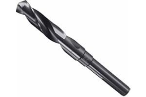 CoCud Drill Bit, 16.5mm Cutting Diameter, 1/2" Reduced Shank 3-Flat 4341 HSS Nitriding Black 118° Cutting Angle Bits - (Appli