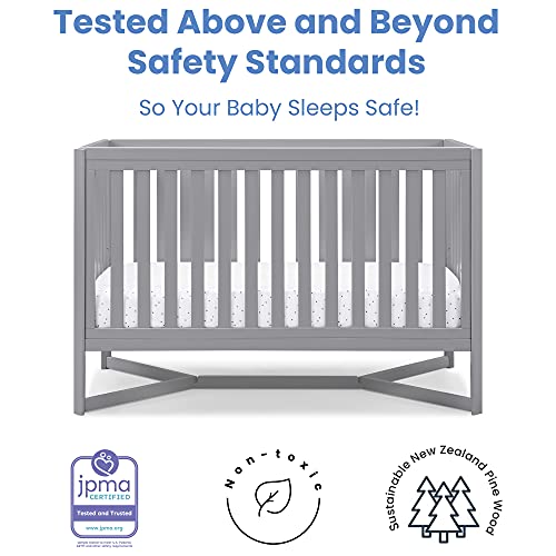 Delta Children Tribeca 4in1 Baby Convertible Crib + Serta Perfect
