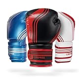 Sanabul Core Boxing Gloves (Black/Red, 16 oz)