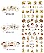 Fall Nail Art Stickers Thanksgiving Nail Decals Accessories 12 Sheets Maple Leaves Pumpkin Water Transfer Autumn Nail Stickers for Women Girls Fingernail Toenail Decoration Manicure Tips Tattoos