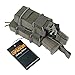 EXCELLENT ELITE SPANKER Open-Top Double Rifle Mag Pouch for M4 M14 M16 G36 AR15 Magazine with Pistol Mag Pouch(Black,Double Pouch)