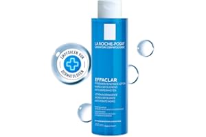 La Roche-Posay Effaclar Face Toner, Foaming Cream Cleanser & Face Mask. For Oily or Acne Prone Skin, Reduces the look of Pore