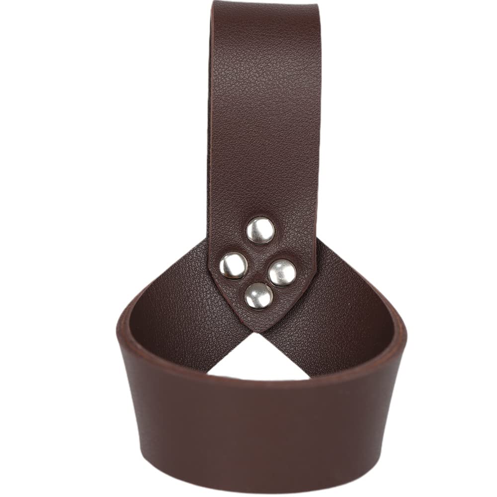 SSDH Medieval Scabbard belt and Sword Dagger Frog Case Sword Holster for Men Renaissance Knight Viking Costume LARP (Brown2)