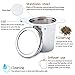 Tea Infuser, Ououdee Stainless Steel Steeper Handle Strainer filter with Drip Tray for Loose Leaf Grain Tea Cups, Mugs, and Teapots