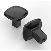 KNOKLOCK 10 Pack Matte Black Cabinet Knobs, Kitchen Knobs | Heavy-Duty Solid Zinc, Screws Included, Easy to Install, Durability, Good Scratch Resistance, for Drawers Dressers Cupboard