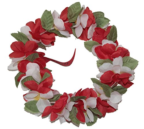The Red /White Hawaii Elastic Headband