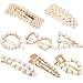 Tatuo 9Pcs Pearl Hair Clips Fashion Geometric Alligator Barrettes for Women Girls Hair Accessories(Style 1)