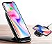 Wireless Charger, Fast Wireless Charger Charging Pad(No AC Adapter) For Samsung Galaxy Note 8 S8 S8 Plus S7 S7 Edge Note 5 S6 Edge Plus, Standard Charge For Apple iPhone X/8/8 Plus (2)