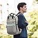 Skip Hop Diaper Bag Backpack: Iconic Duo Signature Function Forward Backpack with Changing Pad & Stroller Attachement, Grey Melange