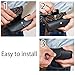 M-world Leather-Tone, Snap, Belt Loop, Soft-case, Eye Glasses Case (Black)