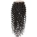 UNice Hair Brazilian Virgin Curly Hair with Free Part Lace Closure Unprocessed Virgin Brazilian Human Hair Extensions Natural Color (18 20 22+16 Free Part)