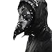xcoser Plague Doctor Mask Props Halloween Steampunk Costume PU Leather Black