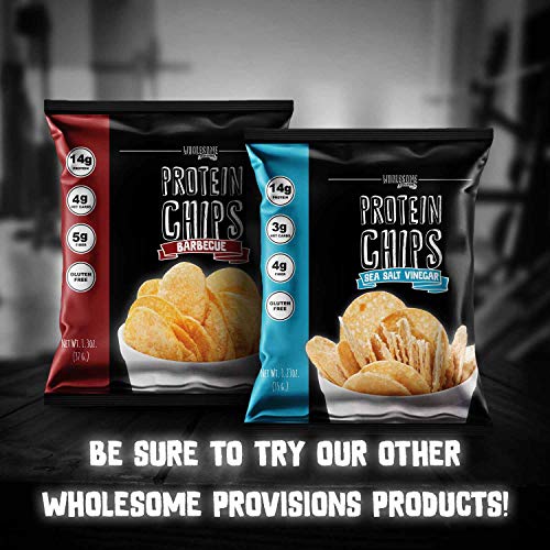 Protein Chips, 13g Protein, 5g Net Carbs, Keto Snacks, Low Carb Snacks, Protein Tortilla Chips, Muscle Chips, Baked Not Fried (2 Pack)