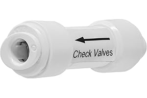 Metpure 1/4" Quick Connect One Way Check Valve for Reverse Osmosis Water Filtration Systems Or Other Water Appliances (1/4" Quick Connect x 1/4" Quick Connect)