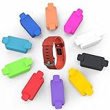 Fitbit Charge HR Anti-dust Plugs (10 Pcs), QIBOX Precise Sweat Resistant and Dust Free Plugs Cover for Fitbit Charge HR - Extra Protections for Charge HR Charging Port
