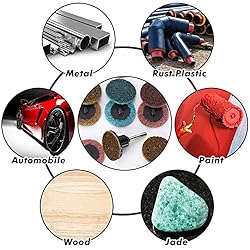 150 Pcs Sanding Discs Set 2 Inch Roll Lock Discs