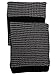 Simplicity Men's Two-Toned Ribbed Stripe Knit Hat and Scarf Set