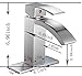 BWE Brushed Nickel Commercial Single Handle One Hole Deck Mount Waterfall Bathroom Sink Faucet Lavatory