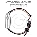 Apple Watch Bands 42mm, Fullmosa Jan Series Lichi Calf Leather Strap Replacement Band with Stainless Metal Clasp for Apple Watch Series 1 Series 2,Black