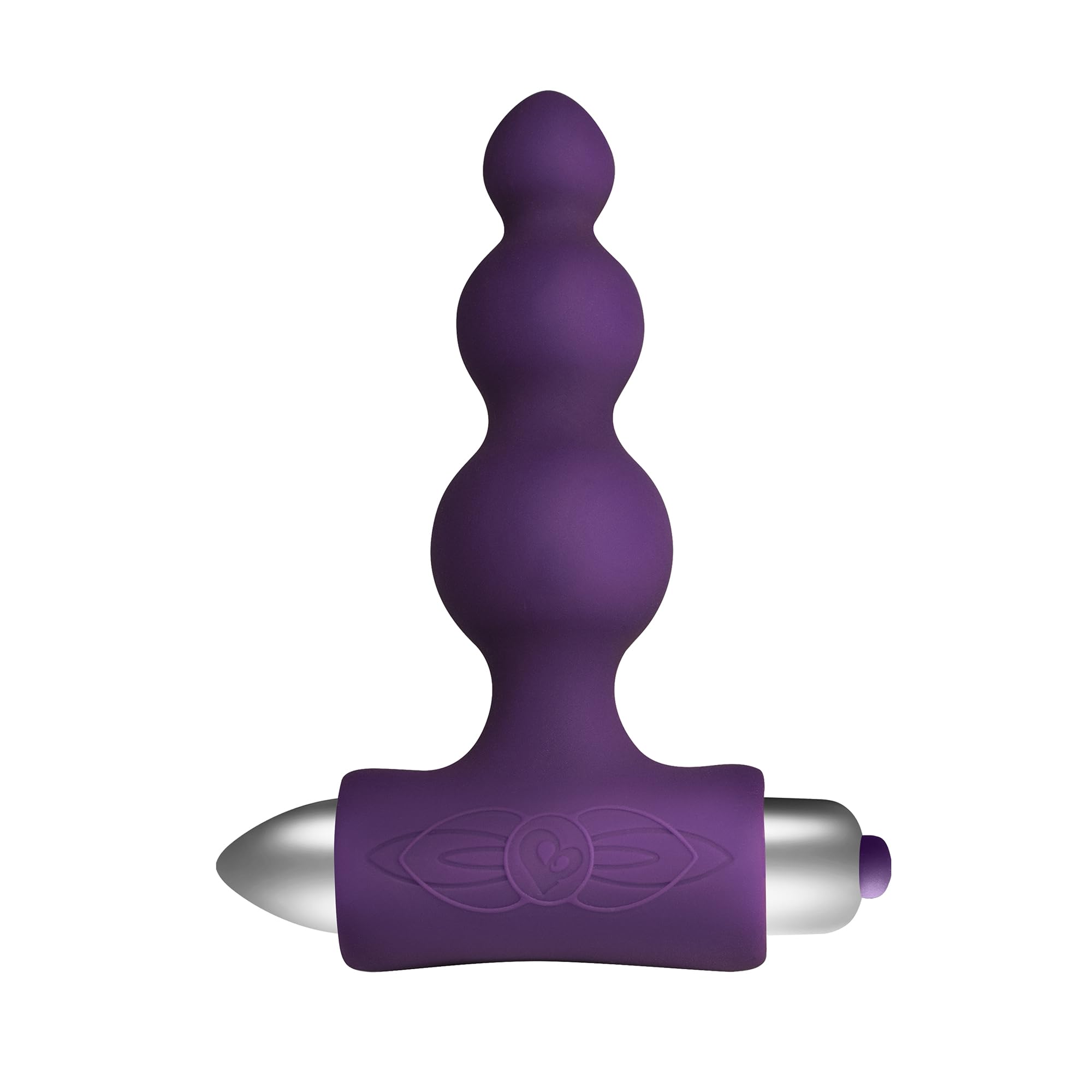 Rocks Off Petite Sensations Bubbles Purple –Vibrating Anal Plug, 7 Modes (3 Speeds & 4 Patterns), Graduated Contoured Design, Water-Resistant, Quiet, 92g