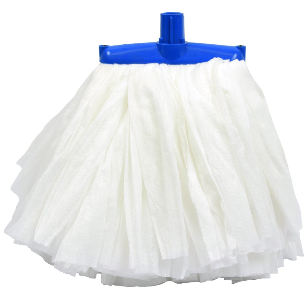 SYR SS022AMZ Mop, Kentucky, Sorb TIC165, Cut End, Midi, Blue (Pack of 50)