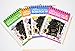 Premium Scratch & Sketch Art Note Pads - (4 Pack) Rainbow Art & Doodle Pad. MINI size [with assorted covers, 4