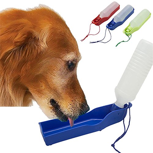 Focussexy 500ml/17oz Foldable Pet Dog Drinking Water Bottles Protable Hand Held Puppy Squeeze Water Dispenser Bottle for Travel Walking - Thumbnail 7