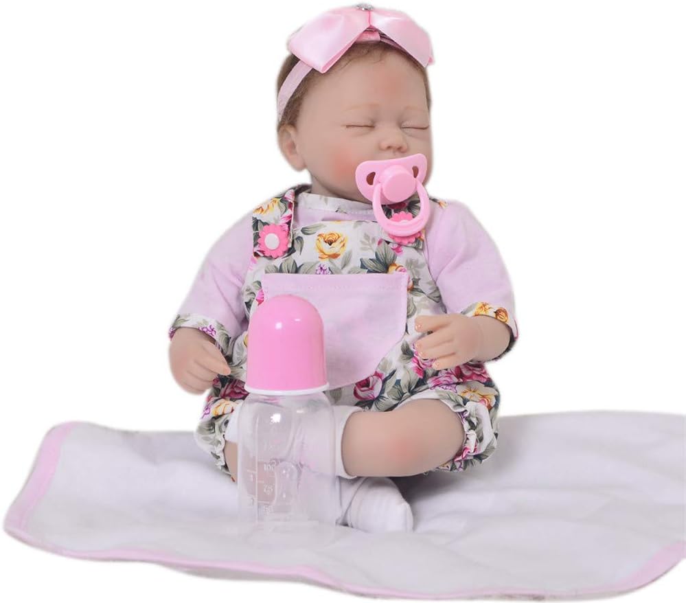 Prezzo Reborn Dolls 17 Pollici Realistico Silicone Vinile Fatto a Mano, Occhi Chiusi Real Touch Baby Realistici Reborn Dolls Realistic Newborn Baby Doll Regalo di Natale Offerte