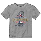 Chicago Cubs Heather Gray 2016 World Series Champions Trophy Kids T-Shirt