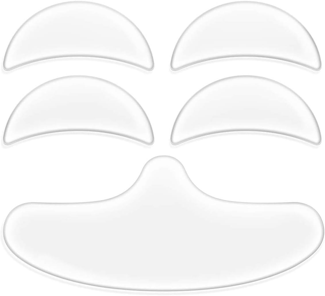 Face Anti Wrinkle Pads Silicone for Forehead Wrinkles and Fine Lines, Treatment and Prevention of Wrinkles, Reusable Overnight Anti-Wrinkle