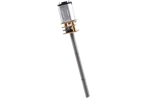 DC 12V 400RPM N20 Micro Gear Motor, Long Output Shaft M4x55mm Screw Reducer Motor, Gear with All Metal Box, Ideal for Electro