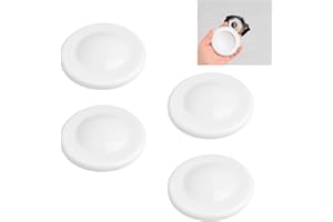 UFURMATE ABS Plastics Pipe Wall Covers - 4Pcs Self-Adhesive Reserved Hole Plugs, Decorative Shower Caps for Bathroom Kitchen 