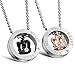 Fate Love Stunning 2pcs His & Hers Couples Gift Crown Pendant Love Necklace Set for Lover Valentine