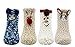 Lovful 4 Pairs Animal Super Warm Baby Fuzzy Soft Thick Socks
