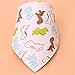 ULAKY Baby Dinosaur Drool Bibs Organic Soft Cotton for Teething & Drooling Adjustable