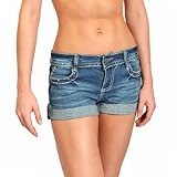 Ed Hardy Womens Rinse Wash Shorts- Medium Vintage