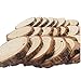 Unfinished Wood Circles with Barks Used for Christmas Centerpieces 40 pcs 2.0-2.4 inch Natural Wood Slices with Holes and 33 Feet Jute Twine