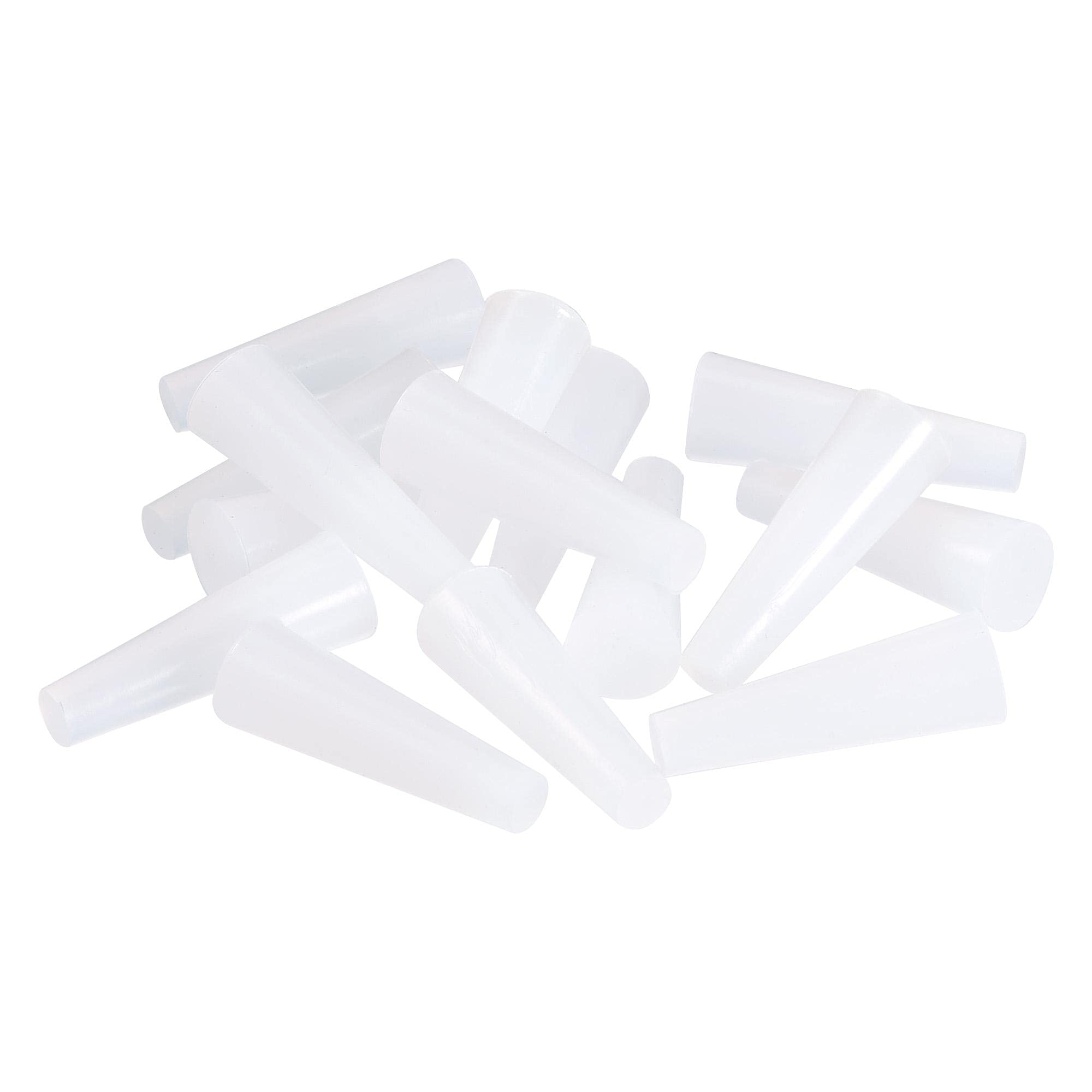 sourcing map 13/64" to 23/64" Solid Silicone Rubber Tapered Plug 1" Height for Powder Coating, Painting, Anodizing, Plating, Sandblasting 30pcs
